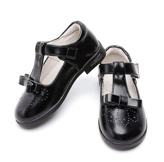 BIYATE School Uniform Shoes Classic high quality boys and girls kids performance etiquette children's leather shoes 3009