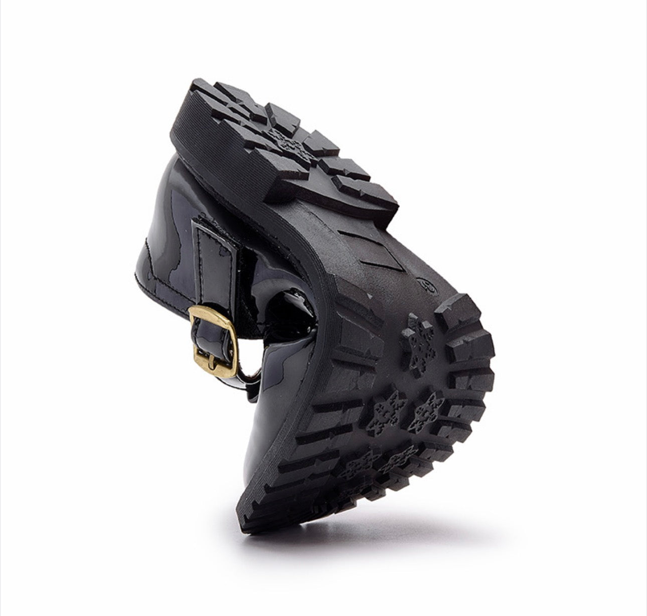 Girls’ Black Patent T-Bar School Shoes with Arch Support
