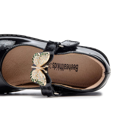 Girls’ Interchangeable Strap Patent School Shoes – 3 Looks in 1