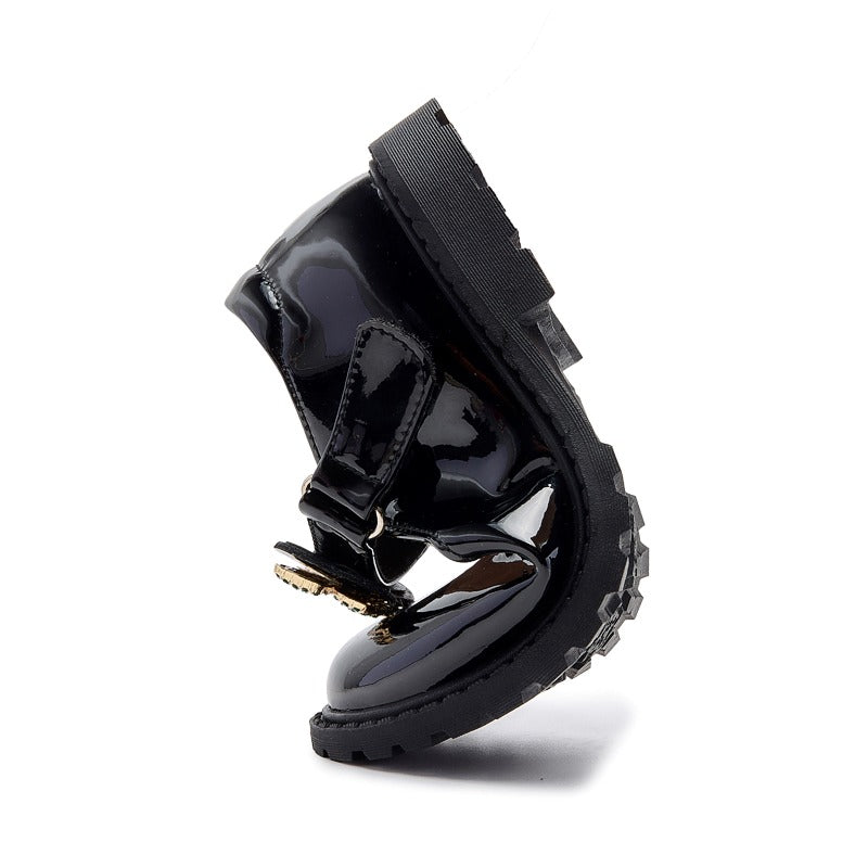 Girls’ Interchangeable Strap Patent School Shoes – 3 Looks in 1