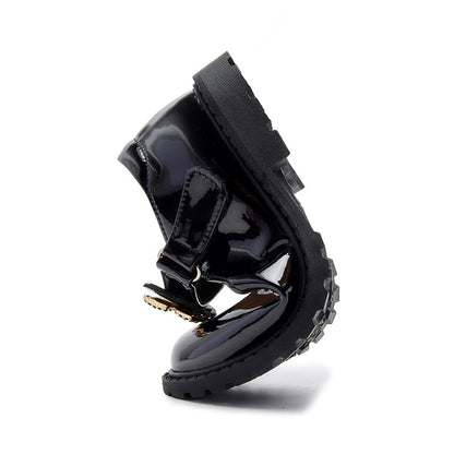 Girls’ Interchangeable Strap Patent School Shoes – 3 Looks in 1