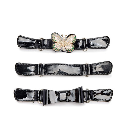 Girls’ Interchangeable Strap Patent School Shoes – 3 Looks in 1